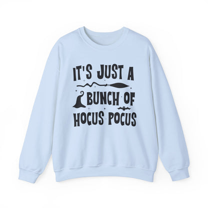 It's Just a Bunch of Hocus Pocus Sweatshirt Halloween Party Sweater Hocus Pocus Sanderson Sisters Sweatshirt Halloween Witches Party Outfit