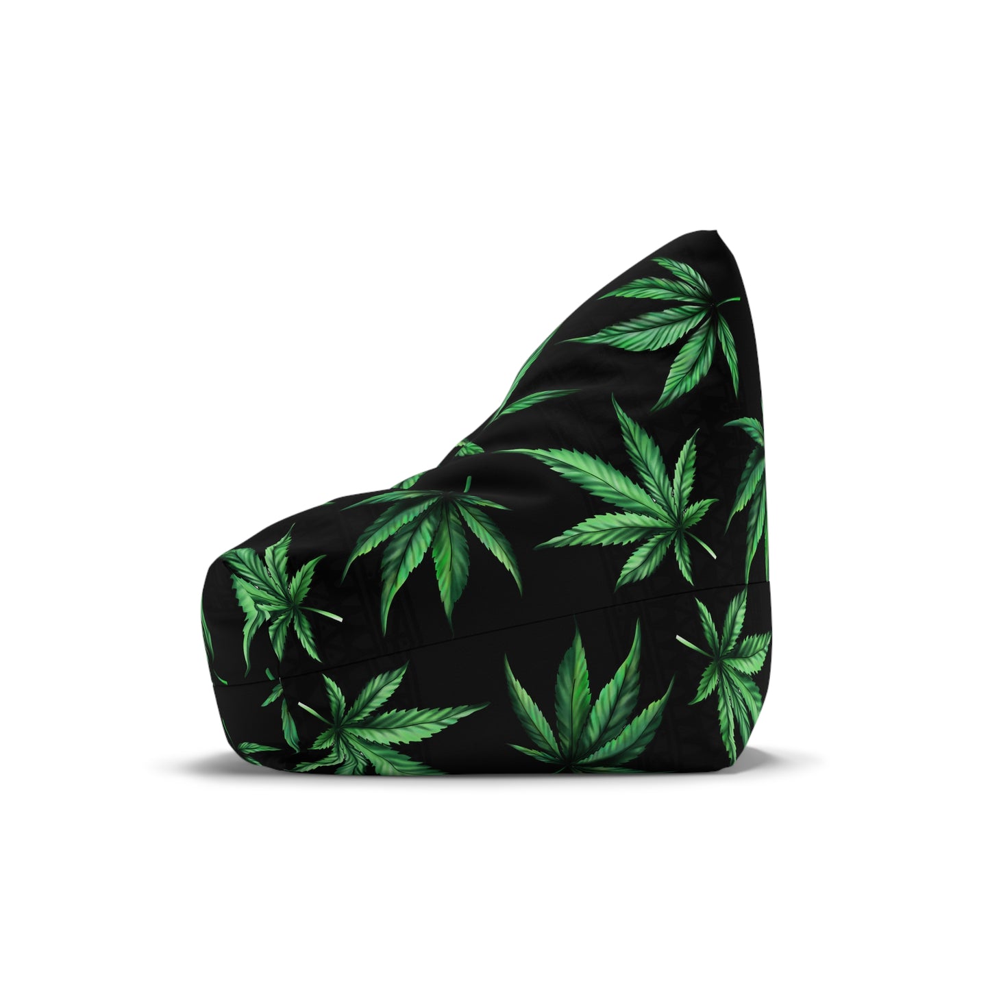 Marijuana Pot Leaves Gaming Bean Bag Chair Cover Black Green Home Decor Weed Cannabis Games Beanbag Living Room Gift Adults Bedroom Man Cave