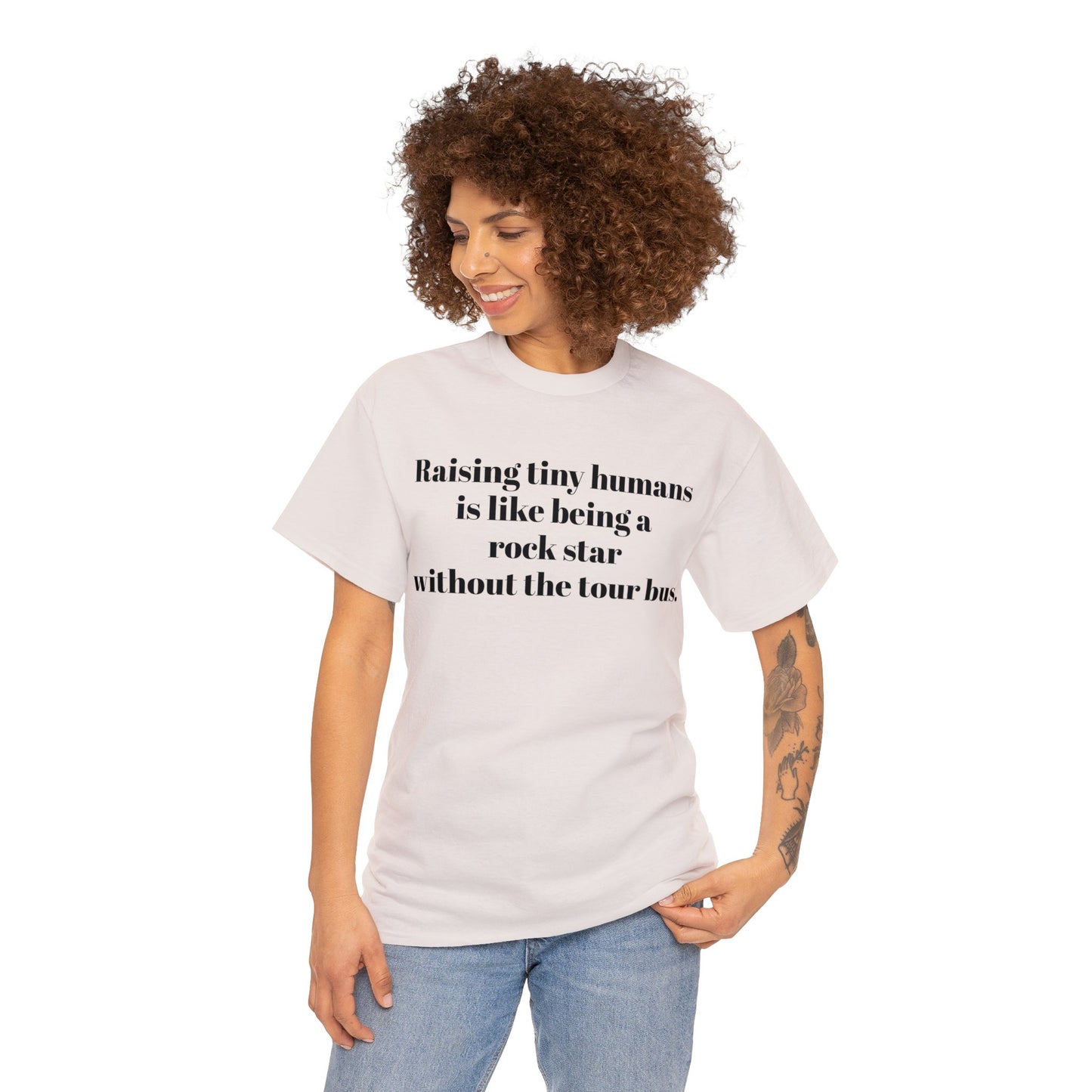 Funny Mom's Unisex Heavy Cotton Tee, "...rock star...", Mother's Day Gift, T-shirt for Her,Ladies Adult Unique Novelty Present