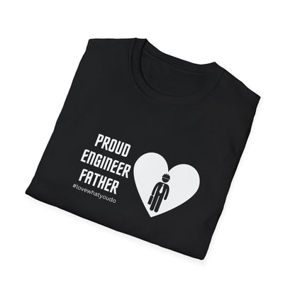 Dad's Profession T-shirt, "Proud Engineer Father",Father's Day Gift,Unique Men's Apparel,Novelty Love Appreciation Occupation