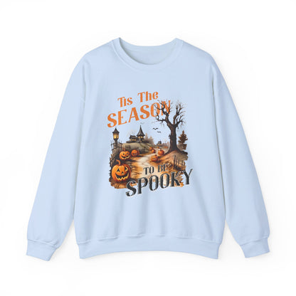 Tis The Season To Be Spooky Halloween Sweatshirt Vintage 1950s Halloween Fall Sweater Retro Halloween Pumpkins Spooky Season Apparel Unique