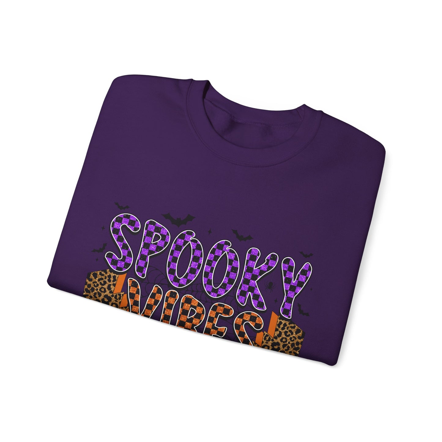 Spooky Vibes Sweatshirt Retro Halloween Sweater Halloween Vintage Sweatshirt Spooky Season Halloween Apparel Fall Crewneck Groovy Halloween