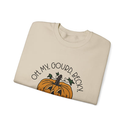 Oh My Gourd Becky Sweatshirt Funny Fall Sweater Friendsgiving Sweatshirt Cute Thanksgiving Sweater Autumn Aesthetic Apparel Fall Pun Sweater