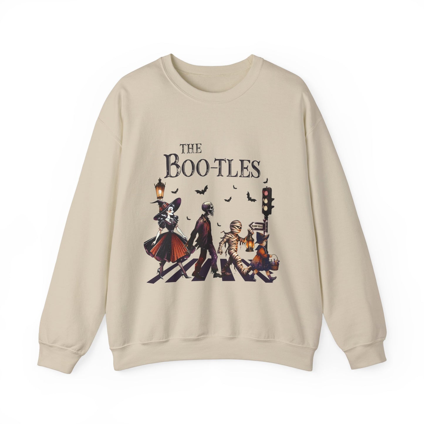 The Boo-tles Sweatshirt Funny Halloween Sweater Spooky Season Pullover Vampire Witch Monsters Sweater Boo Music Sweatshirt Retro Halloween