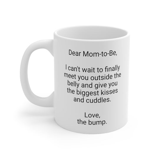 New Mother's 11oz Coffee Mug,".kisses and cuddles..",Mother's Day,Baby shower,Pregnancy Cup,Mom-to-be Gift,Expecting Mommy Present,Baby Mama