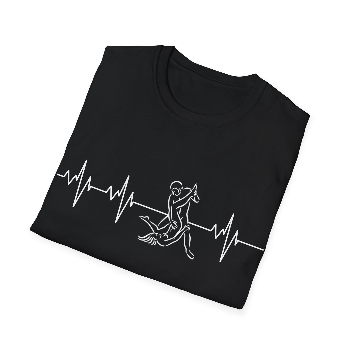 Unisex Heartbeat Kama Sutra T Shirt, Favorite Sexual Pose No.46,Erotic Sexual Desire Couples Gift,Naughty Kinky Adult T-shirt