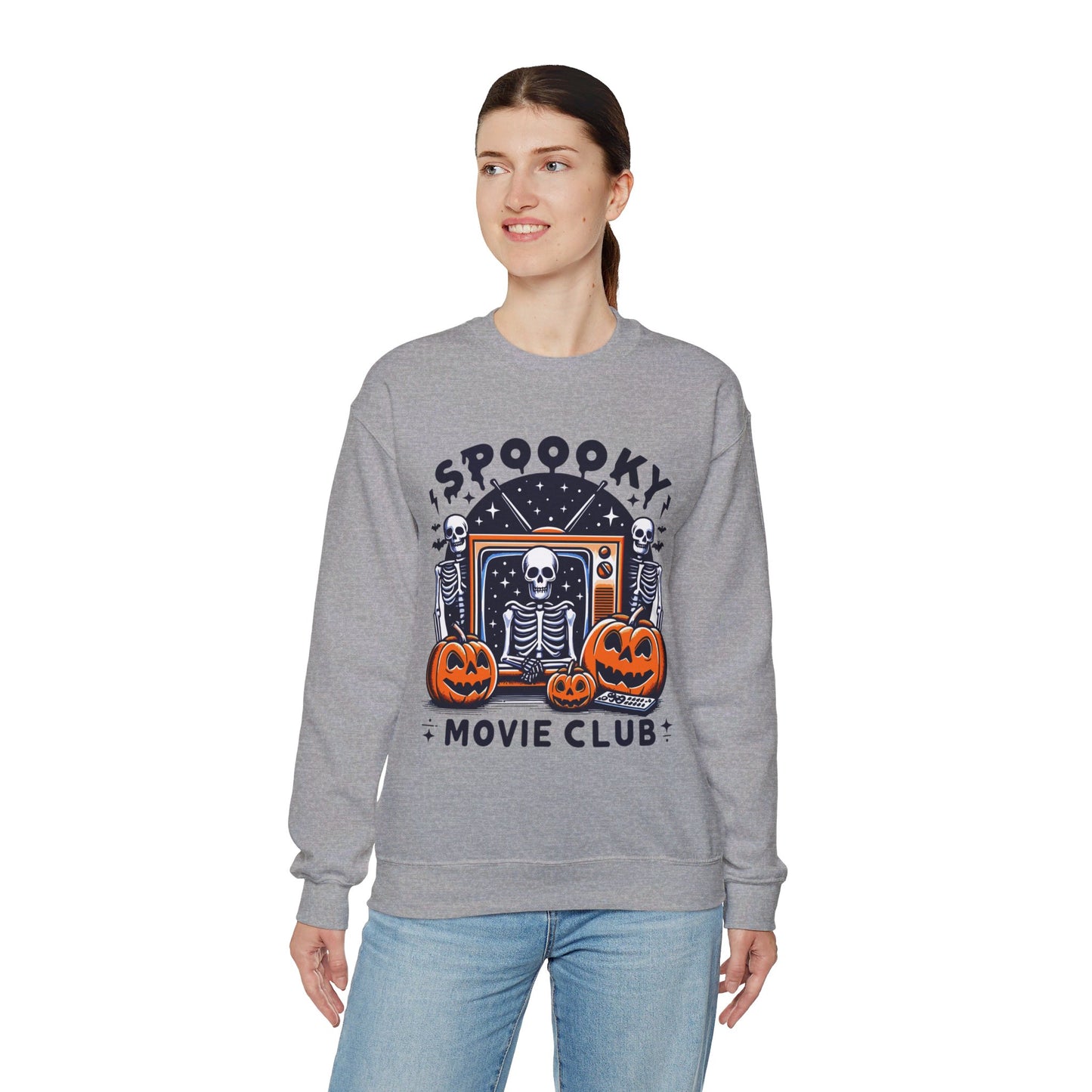 Spooky Movie Club Sweatshirt Spooky Season Sweater Horror Movie Addict Sweatshirt Halloween Sweater Horror Movie Fan Club Gift Scary Movie