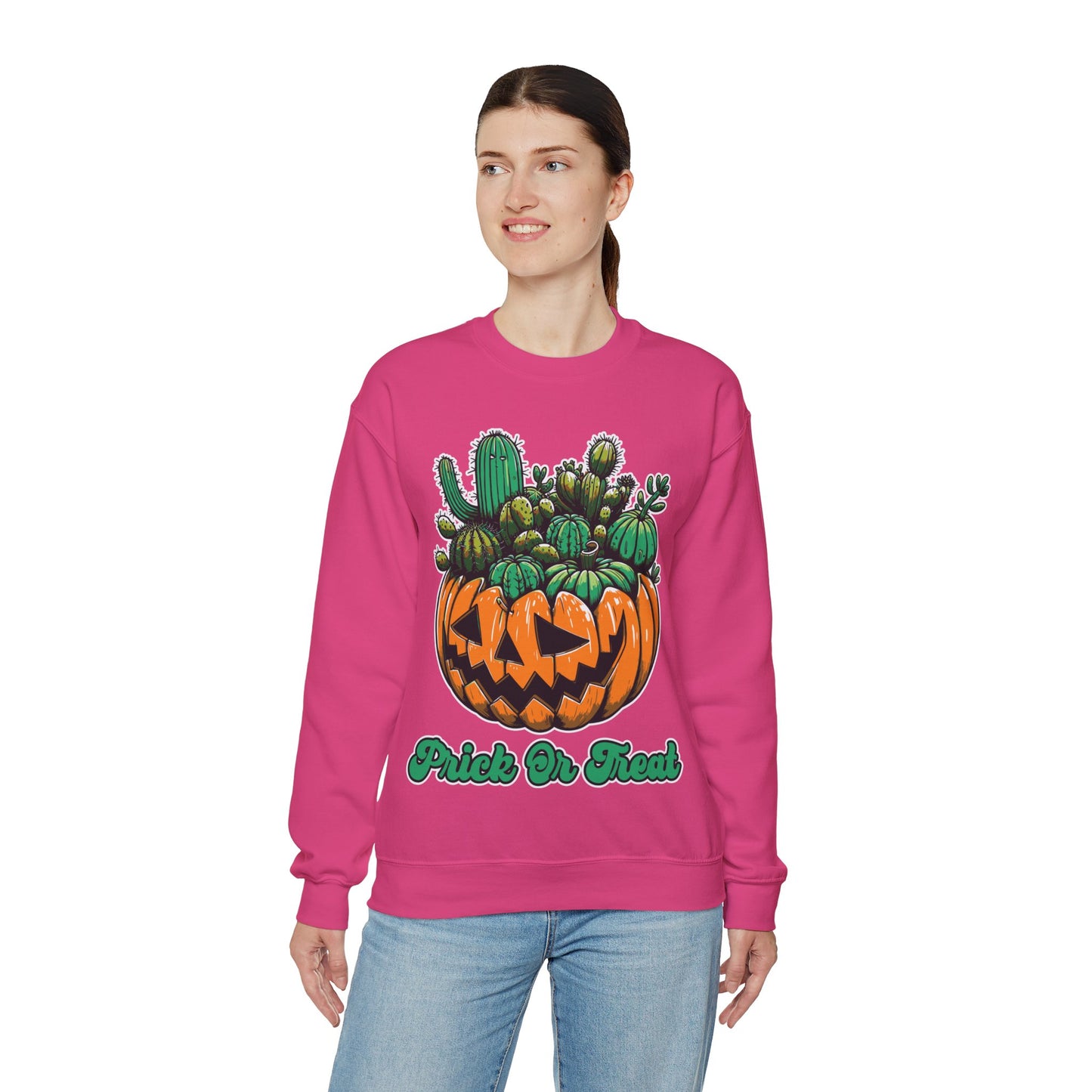 Prick or Treat Sweatshirt Halloween Cactus Succulent Sweater Funny Halloween Unisex Gardener Gift Pullover Sweat Halloween Plant Lover Gift