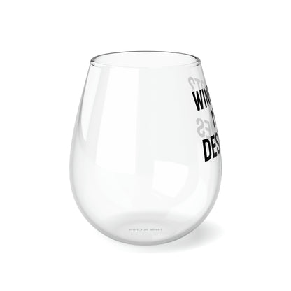 Funny Mother's Stemless Wine Glass,"...Mom deserves it!...", Mother's Day Gift, Best Present for Mom,Christmas, Birthday, Unique Novelty Bar