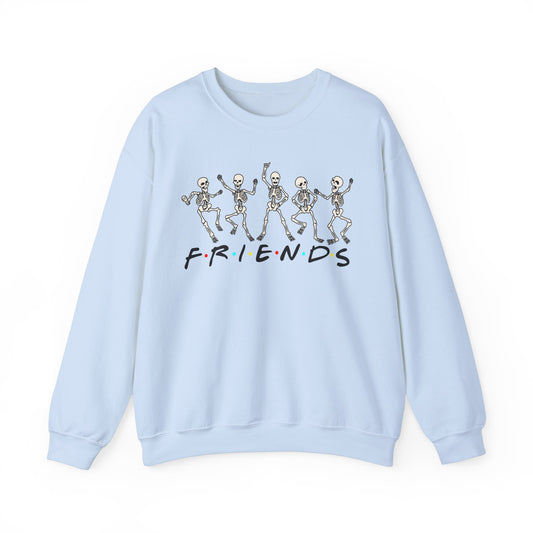 Skeleton Friends Sweatshirt Funny Halloween Skeleton Friends Sweater Fun Halloween Friendship Gift Unisex Halloween Friends Pullover Sweater