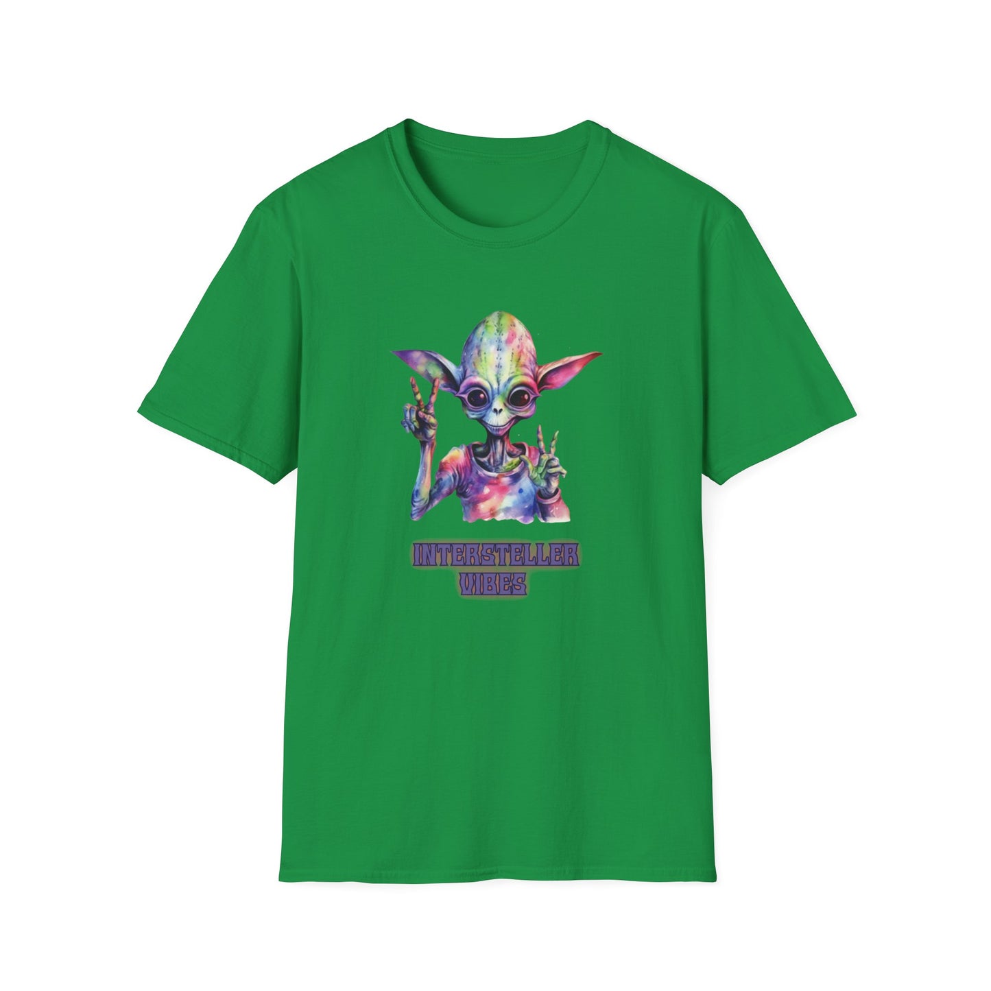 Psychedelic Retro Alien T-Shirt Graphic Art Unisex tshirt Funny UFO UAP Shirts Weird Cool Gift Alien Outer Space Galaxy Intersteller Vibes