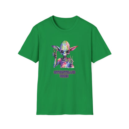 Psychedelic Retro Alien T-Shirt Graphic Art Unisex tshirt Funny UFO UAP Shirts Weird Cool Gift Alien Outer Space Galaxy Intersteller Vibes