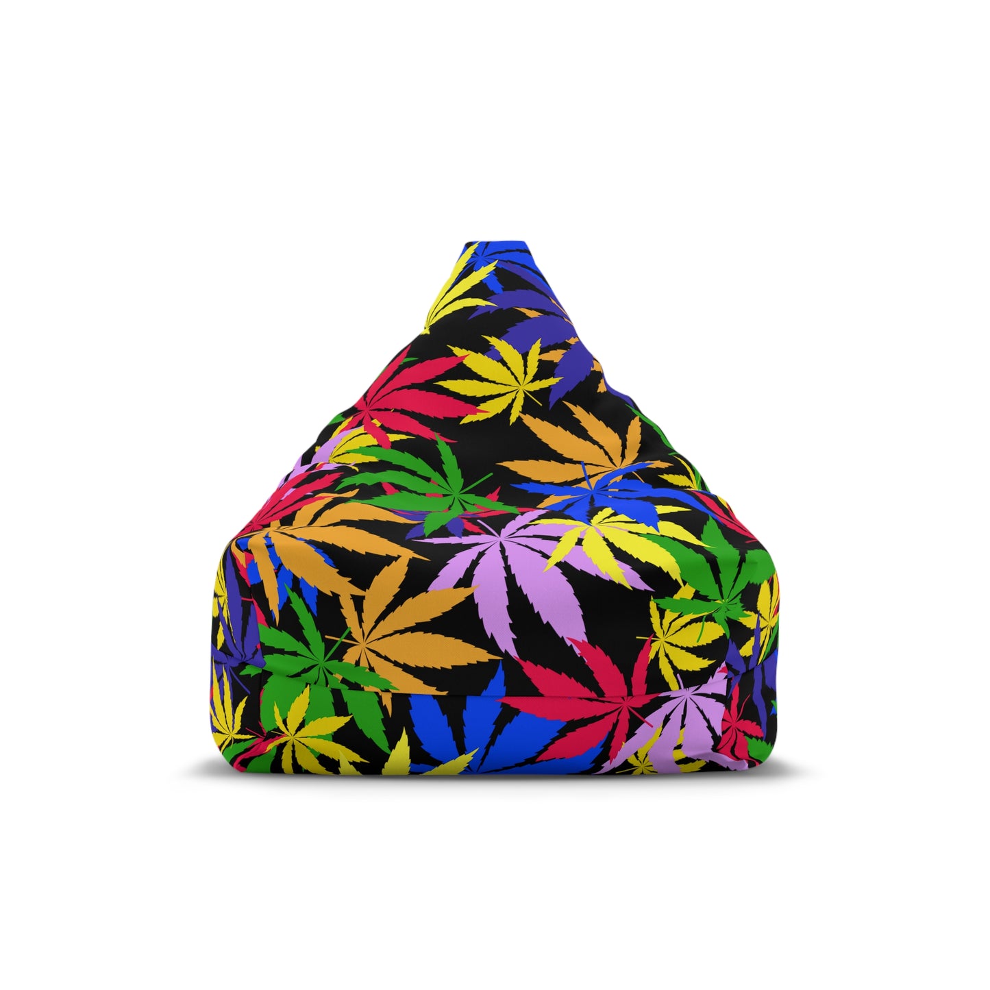 Weed Cannabis Gaming Bean Bag Chair Cover Colorful Home Decor Marijuana Pot Leaves Games Beanbag Living Room Gift Adults Bedroom Man Cave