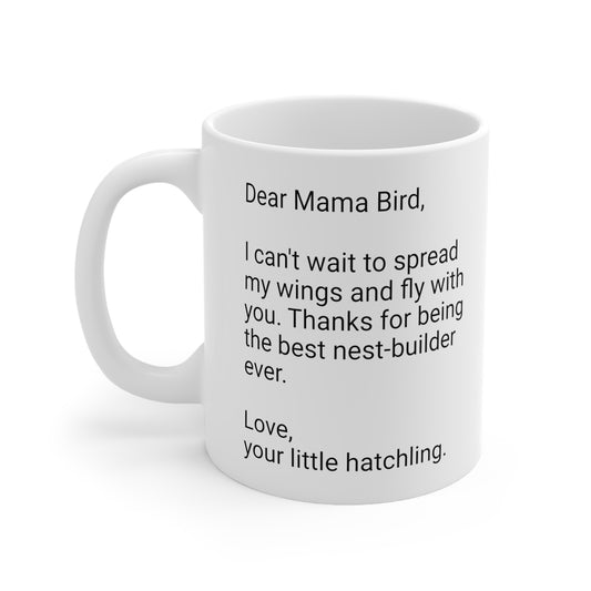 New Mother's 11oz Coffee Mug,"..spread my wings..",Mother's Day, Baby shower,Pregnancy Cup, Mom-to-be Gift,Expecting Mommy Present,Baby Mama