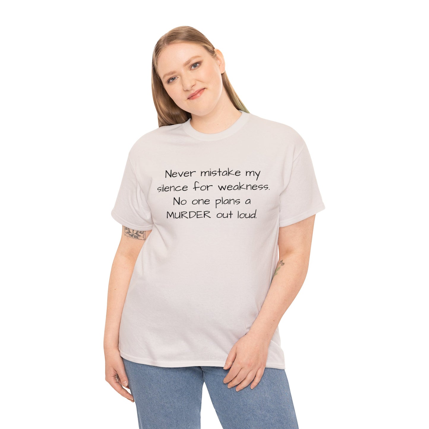 Funny Sarcastic Unisex Softsytle T-shirt, "Never mistake my silence..", Unique Him/Her Gift, Humour Novelty Gag Tee Present