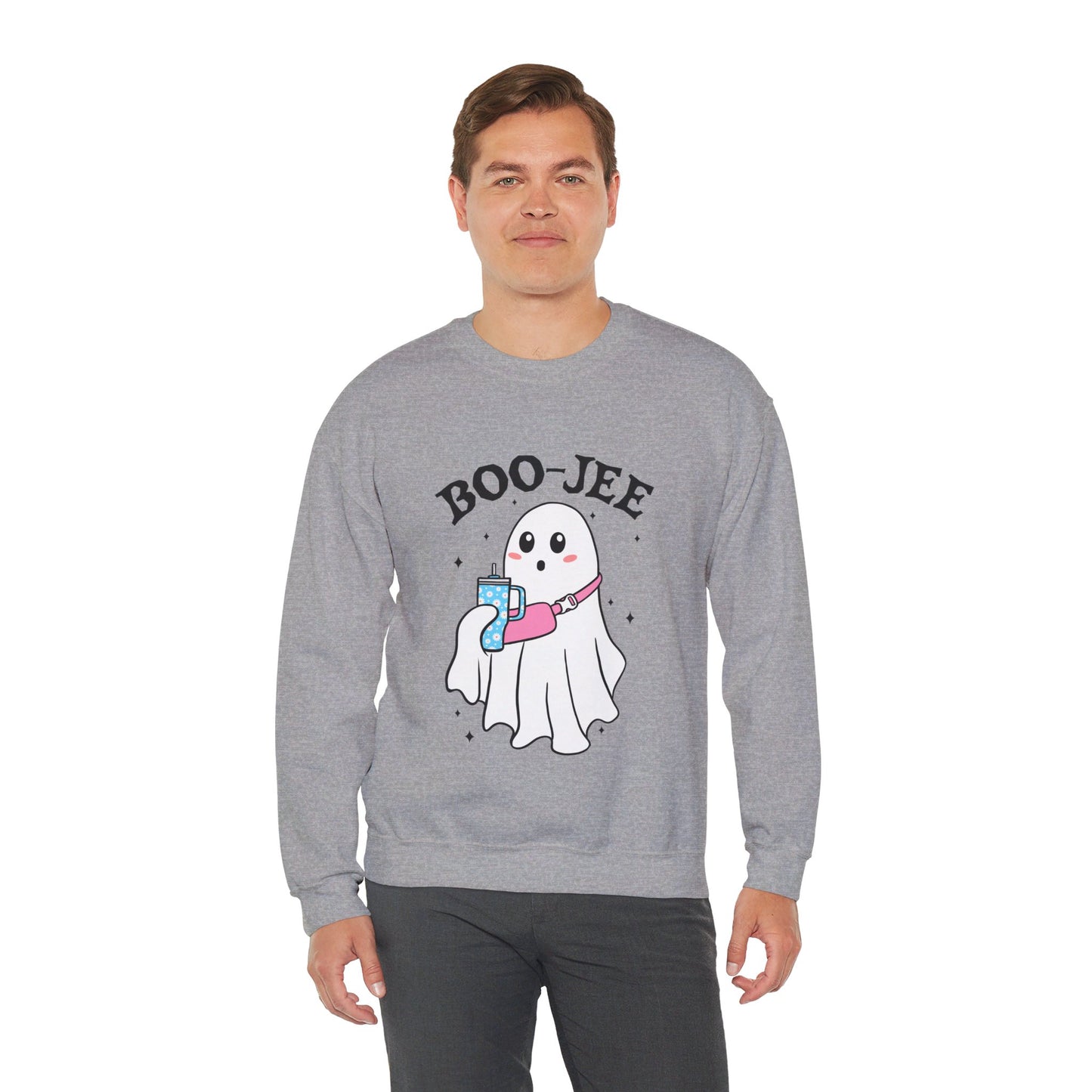 Halloween Boo-Jee Sweatshirt Boujee Ghost Sweater Cute Ghost Halloween Sweatshirt Boo-Jee Funny Halloween Spooky Season Pullover Sweater