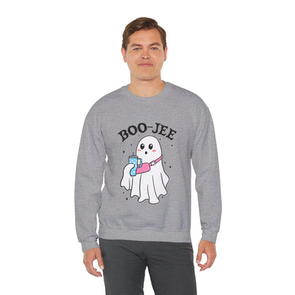 Halloween Boo-Jee Sweatshirt Boujee Ghost Sweater Cute Ghost Halloween Sweatshirt Boo-Jee Funny Halloween Spooky Season Pullover Sweater