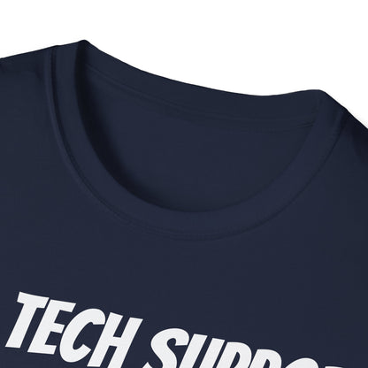 Funny Dad's Mens Softstyle T-shirt, "Mr. Tech Support", Father's Day Gift, Tee for Him, Adult Humorous Unique Novelty Present