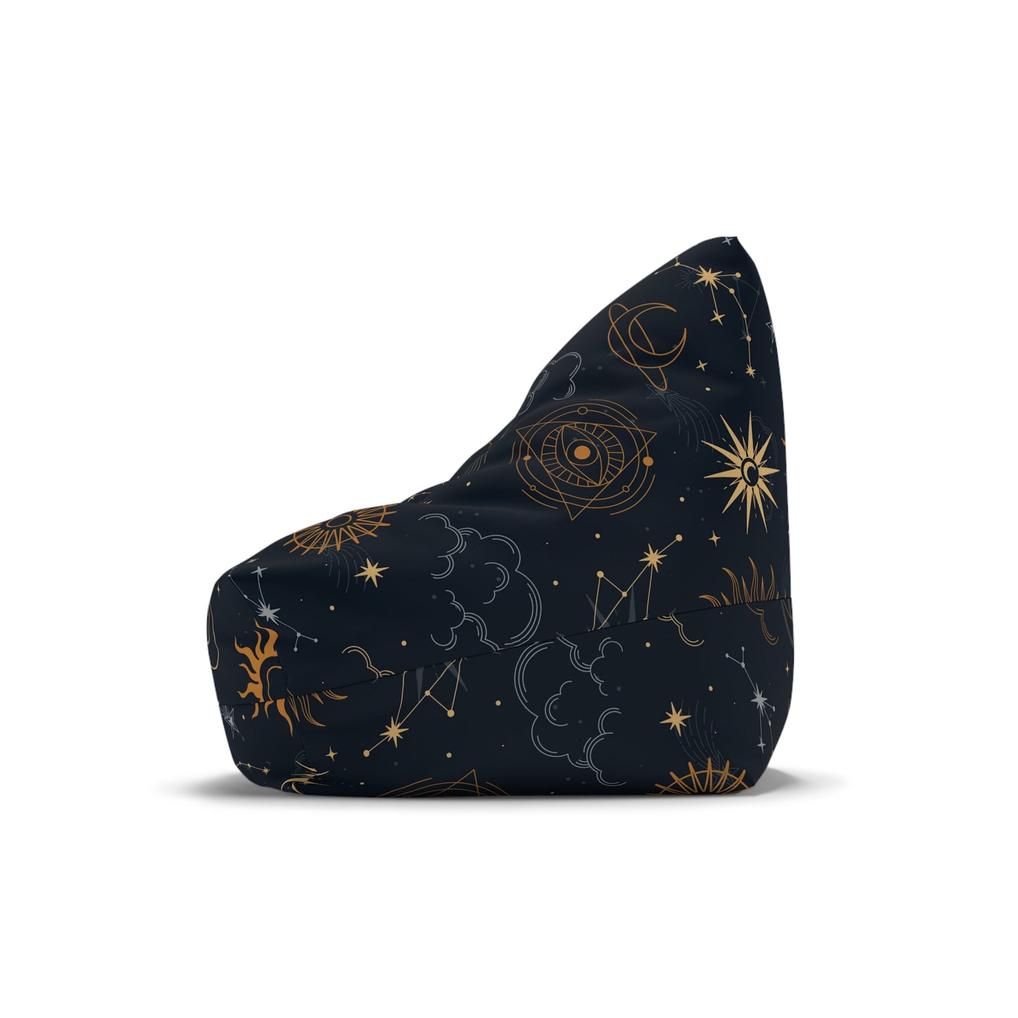 Celestial Galaxy Universe Bean Bag Chair Cover Witchy Home Decor Bohemian Aesthetic Home Gift Adult Meditation Beanbag Gaming Chair Cover