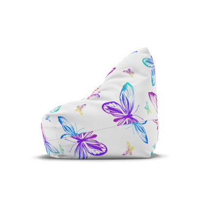 Butterflies Bean Bag Chair Cover Colorful Retro Home Decor Aesthetic Gift Girls Teens Bedroom Gift Living Room Furniture Gaming Beanbag Gift