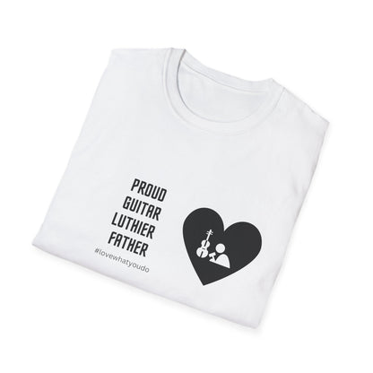 Dad's Profession T-shirt, "Proud Guitar Luither Father",Father's Day Gift,Unique Men's Apparel,Novelty Love Appreciation Tee