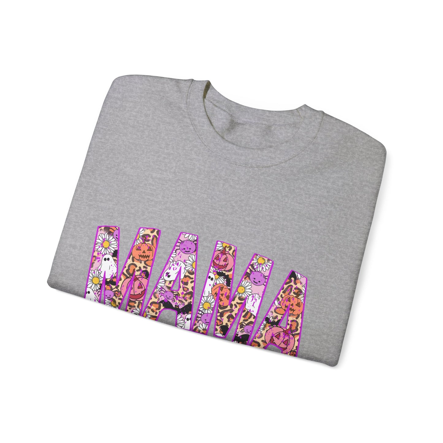 Retro Halloween Mama Sweatshirt Halloween Mom Sweater Cute Mama Ghost Crewneck Spooky Mama Sweat Groovy Hippie Mom Fall Mama Trendy Mother