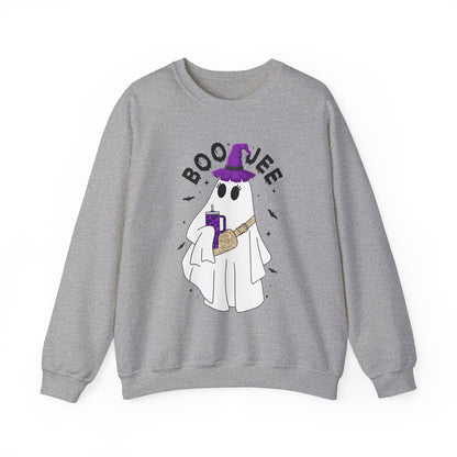 Halloween Ghost Sweatshirt Boo Jee Sweater Boo Sweatshirt Cute Ghost Sweat Spooky Season Halloween Apparel Spooky Vibes Crewneck Women Gift