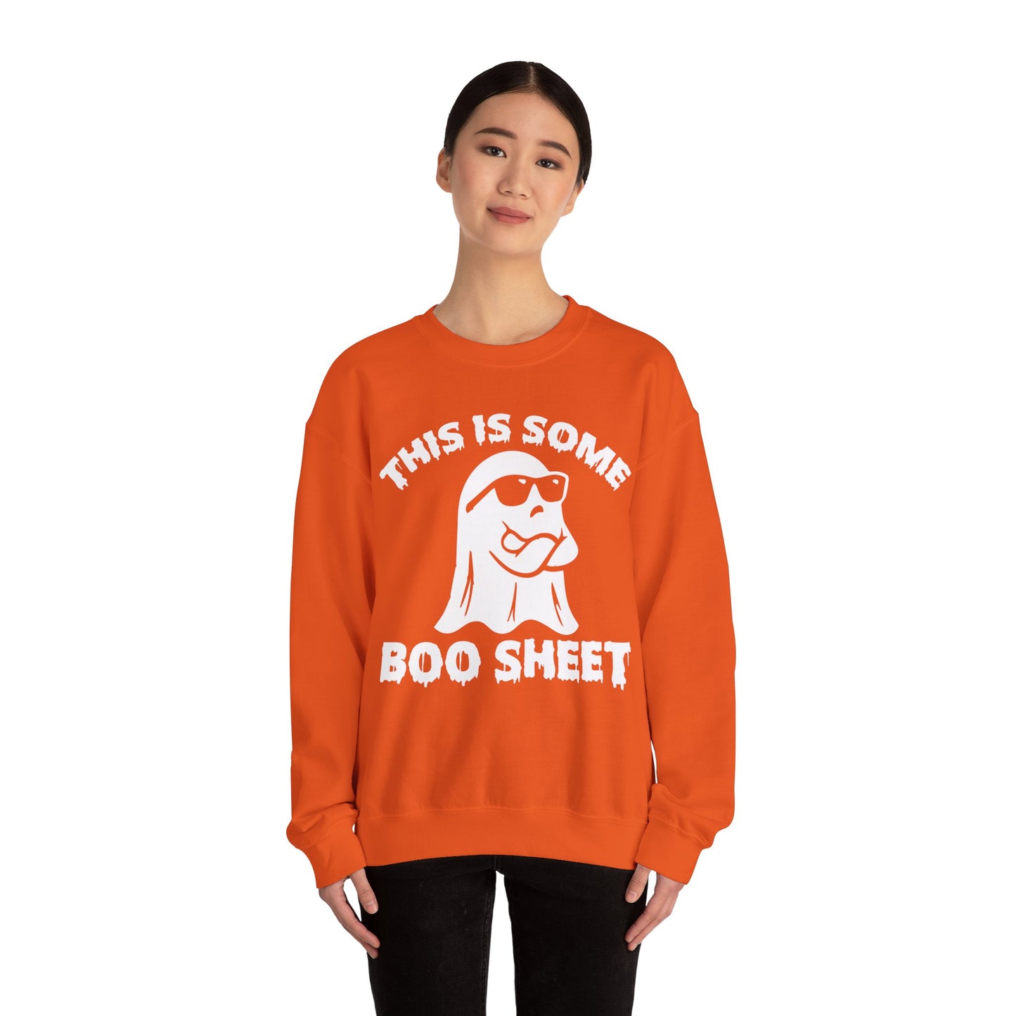 This is Some Boo Sheet Sweater Funny Halloween Ghost Sweater Funny Boo Ghost Sweatshirt Spooky Season Sweat Halloween Apparel Boo Crewneck