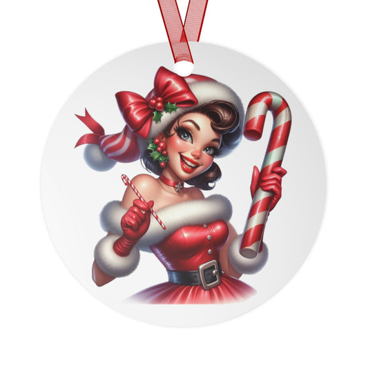 1950s Pin-Up Girl Ornament Christmas Tree Holiday Ornament Retro Vintage Decor Housewife Pop-Art Secret Santa Gift Xmas Stocking Filler 6