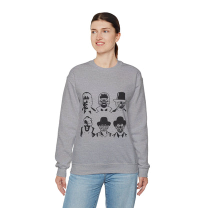 Horror Movie Characters Sweatshirt Horror Movie Addict Sweater Scary Movie Characters Sweatshirt Halloween Sweater Horror Movie Club Gift