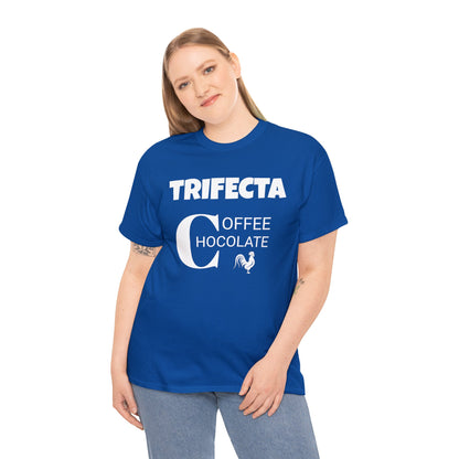 Funny Unisex Heavy Cotton Tee, "Trifecta of "C"s", Rude Adult Unique Novelty Gift, Naughty Gag T-shirt Present, Fun Divorcee