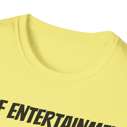 Funny Dad's Mens Softstyle T-shirt, "Chief Entertainment Officer", Father's Day Gift, Humorous Unique Novelty Apparel Present