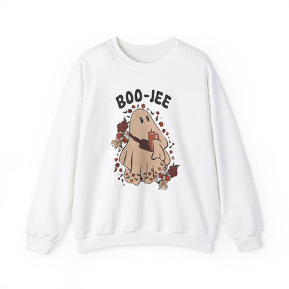 Halloween Ghost Sweatshirt Boo-Jee Spooky Ghost Sweater Vintage Retro Ghost Sweat Spooky Season Ghost Spooky Vibes Boujee Halloween Gift