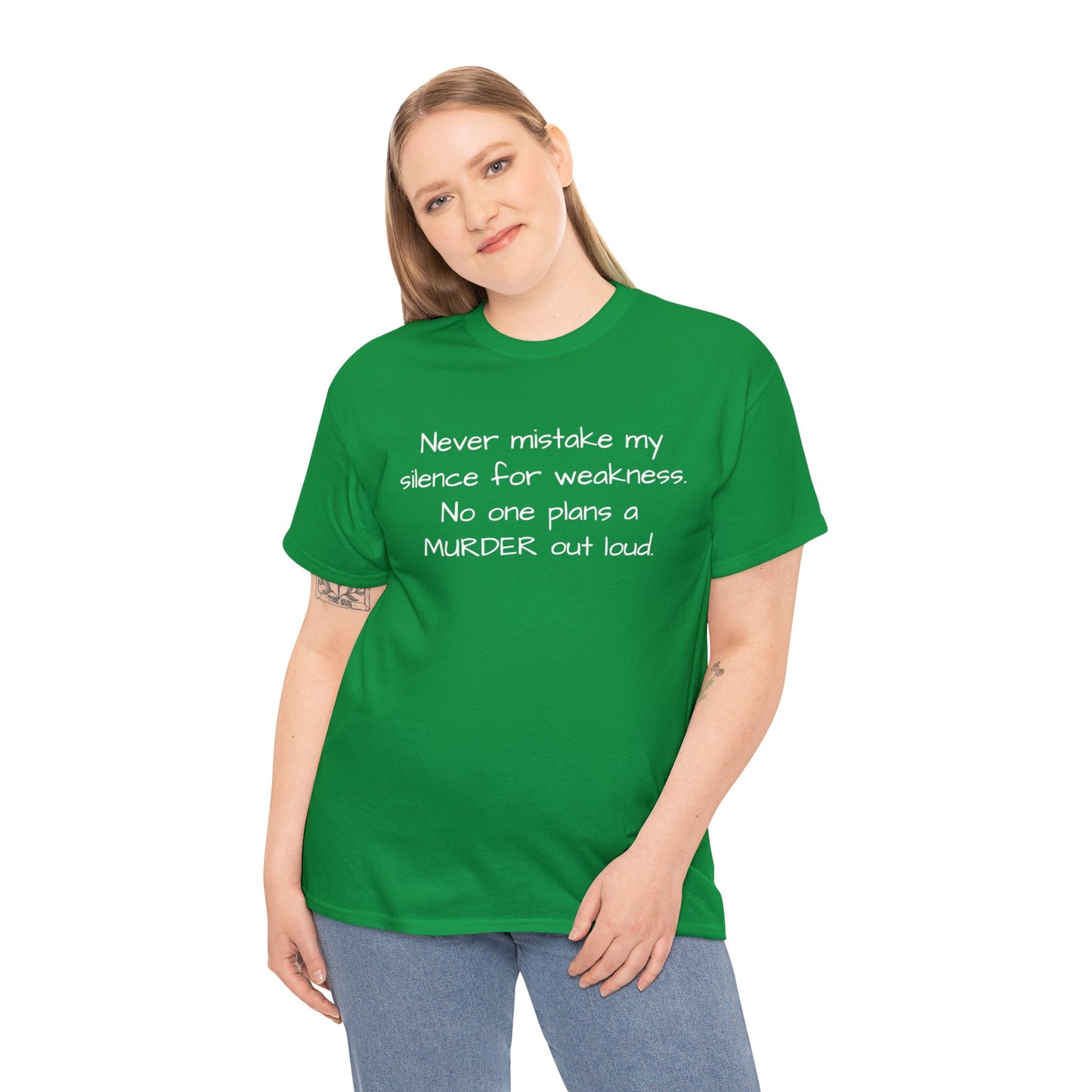 Funny Sarcastic Unisex Softsytle T-shirt, "Never mistake my silence..", Unique Him/Her Gift, Humour Novelty Gag Tee Present