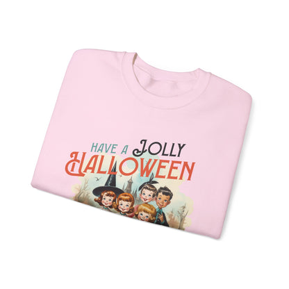 Have a Jolly Halloween Sweathirt Vintage 1950s Halloween Sweater Funny Creepy Halloween Kids Graphic Retro Halloween Apparel Spooky Vibe