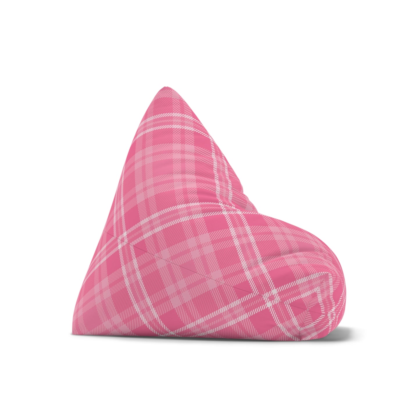 Tartan Bean Bag Chair Cover Pink Aesthetic Home Decor Scottish Cross-checkered Beanbag Teens Dorm Bedroom Living Room Games Room Patio Gift