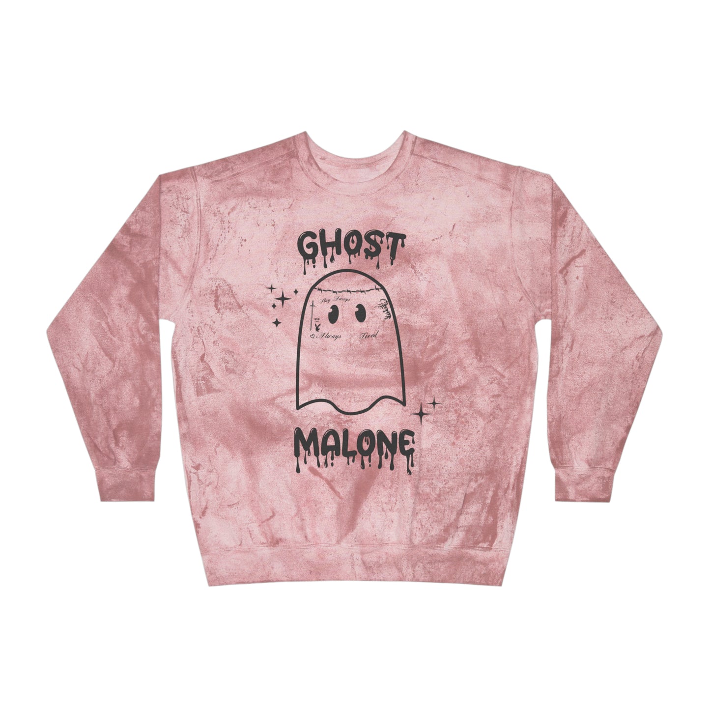 Ghost Malone Sweatshirt Halloween Sweater Cute Ghost Sweatshirt Funny Halloween Outfit Spooky Season Color Blast Sweat Spooky Halloween Gift