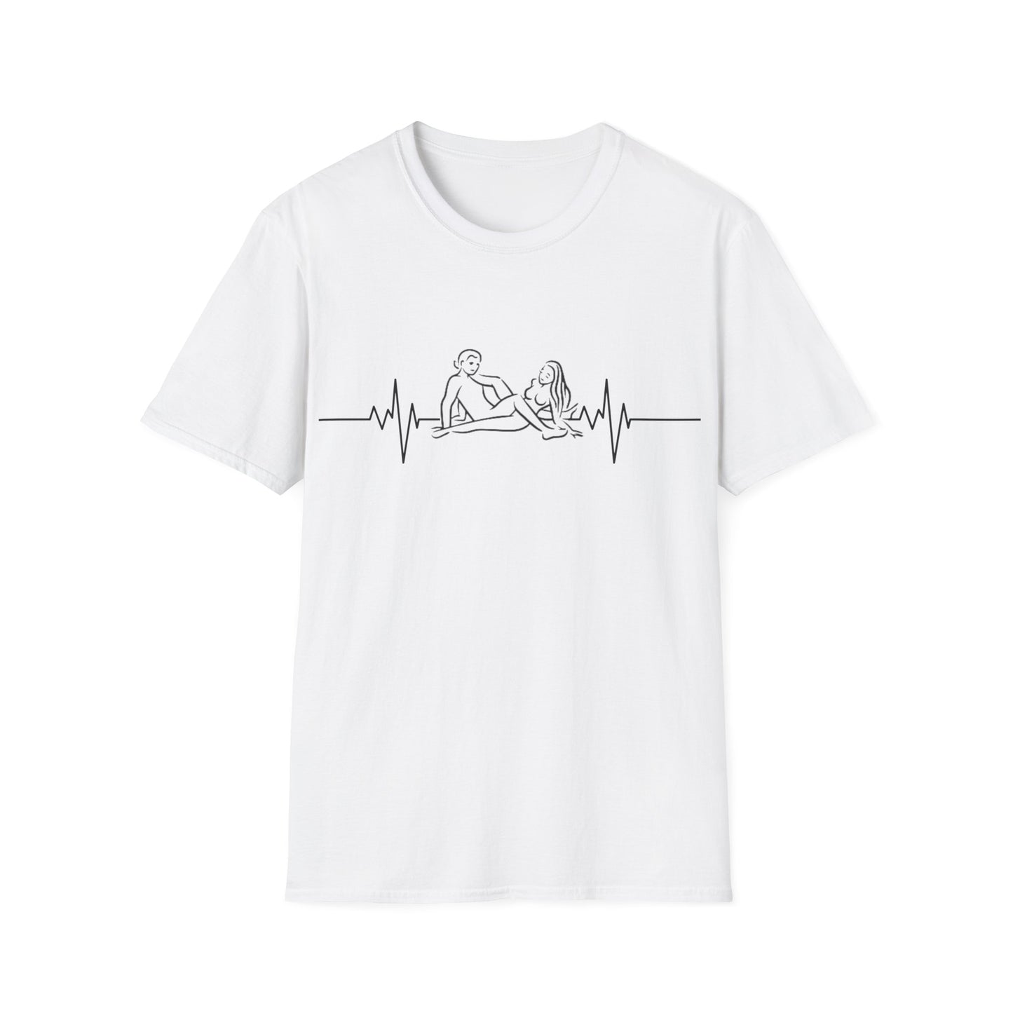 Unisex Heartbeat Kama Sutra T Shirt, Favorite Sexual Pose No.49,Erotic Sexual Desire Couples Gift,Naughty Kinky Adult T-shirt