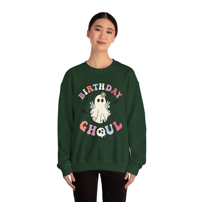 Birthday Ghoul Sweatshirt Funny Halloween Birthday Sweater Retro Halloween Ghost Sweatshirt Spooky Season Groovy Halloween Birthday Party