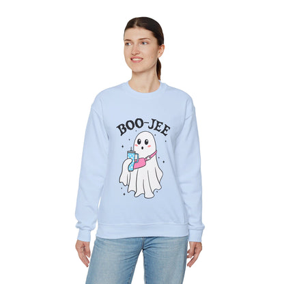 Halloween Boo-Jee Sweatshirt Boujee Ghost Sweater Cute Ghost Halloween Sweatshirt Boo-Jee Funny Halloween Spooky Season Pullover Sweater