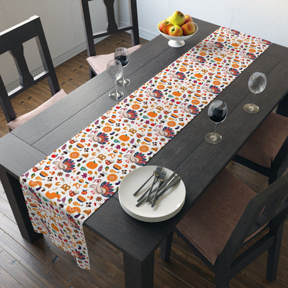 Thanksgiving Table Runner Traditional Turkey Dinner Autumn Kitchen Fall Season Dining Table Festive Decor Dinner Party Centrepiece New Home