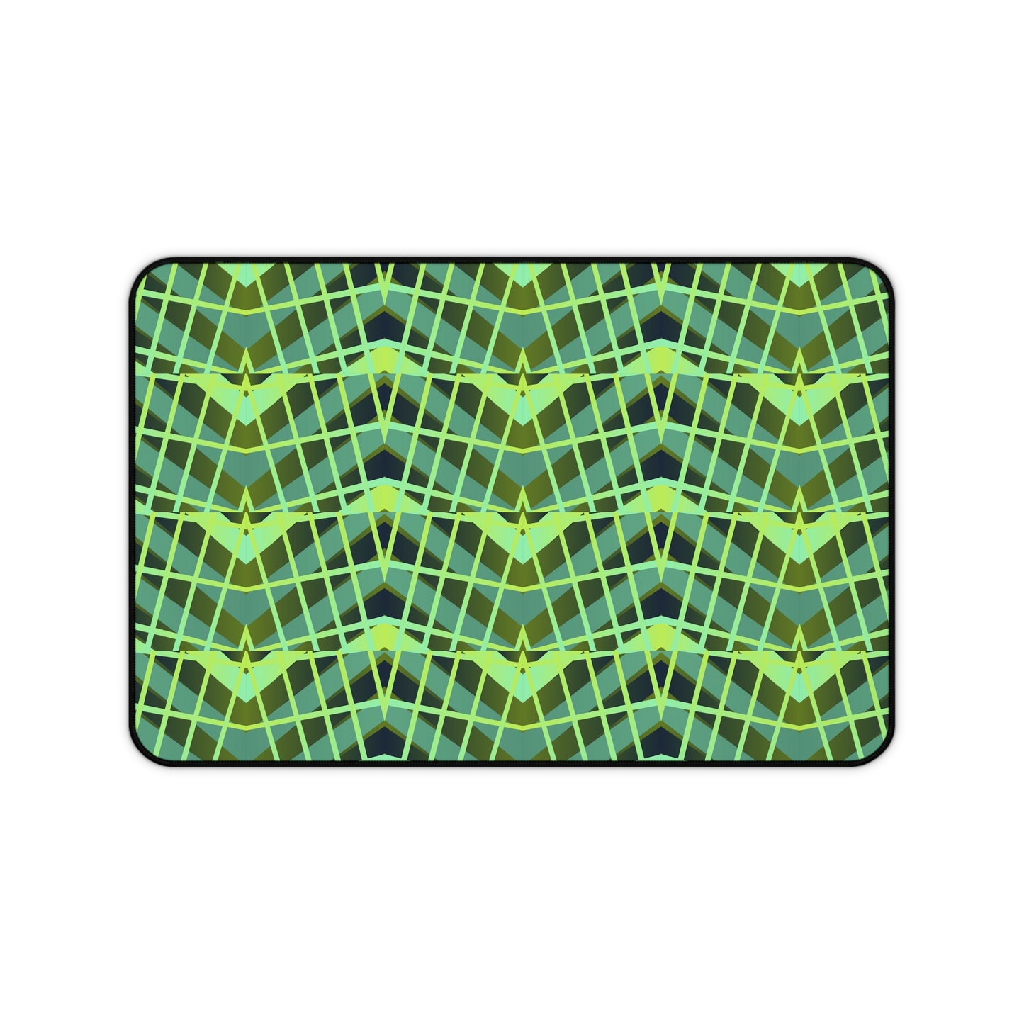 Mid Century Modern Desk Mat 1960s Retro Funky Green Office Desk Accessories Boho Chic Mouse Pad Groovy Hippie Desk Pad Unique Gift Idea