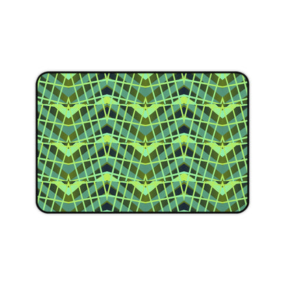 Mid Century Modern Desk Mat 1960s Retro Funky Green Office Desk Accessories Boho Chic Mouse Pad Groovy Hippie Desk Pad Unique Gift Idea