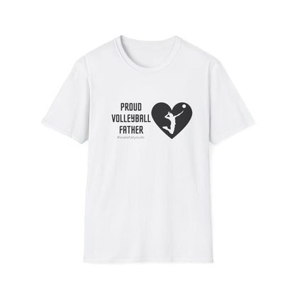 Dad's Profession T-shirt, "Proud Volleyball Father",Father's Day Gift,Unique Men's Apparel,Novelty Love Appreciation Tee