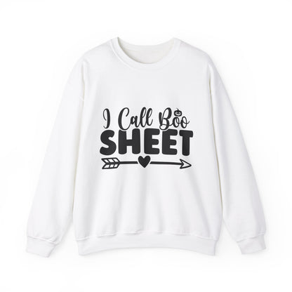 I Call Boo Sheet Sweatshirt Retro Halloween Sweater Funny Halloween Sweatshirt Halloween Party Costume Boo Shit Spooky Season Apparel Fall