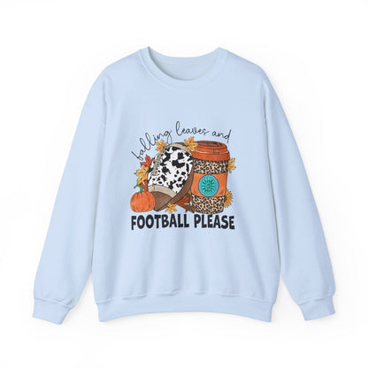 Autumn Leaves And Football Please Sweatshirt Fall Leaves Sweater Fall Football Sweatshirt Fall Vibes Sweater Unisex Fall Shirt Autumn Sweat