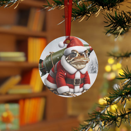 Missile Toad Funny Christmas Ornament Mistletoe Missiletoad Pun Gag Funny Viral Meme Christmas Decor Stocking Stuffer White Elephant Gift