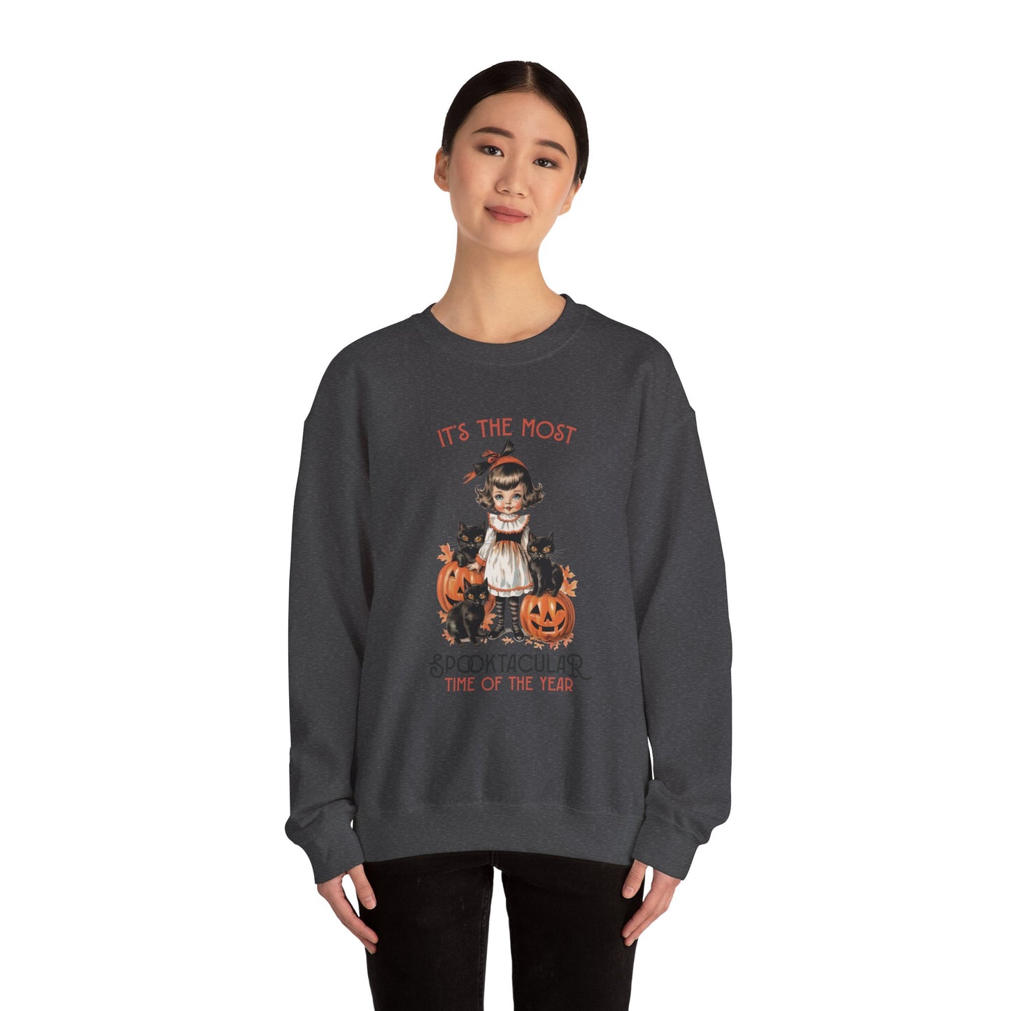 It's the Most Spooktacular Time Of The Year Halloween Sweatshirt Vintage 1950s Halloween Fall Sweater Retro Halloween Apparel Cute Unique