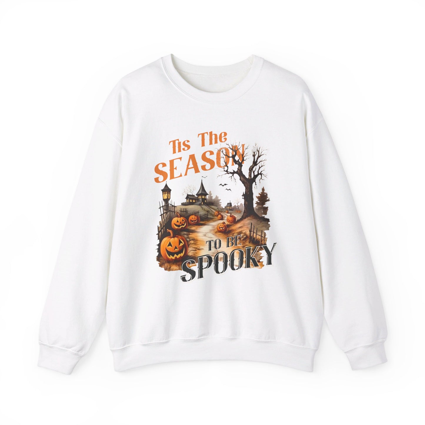 Tis The Season To Be Spooky Halloween Sweatshirt Vintage 1950s Halloween Fall Sweater Retro Halloween Pumpkins Spooky Season Apparel Unique