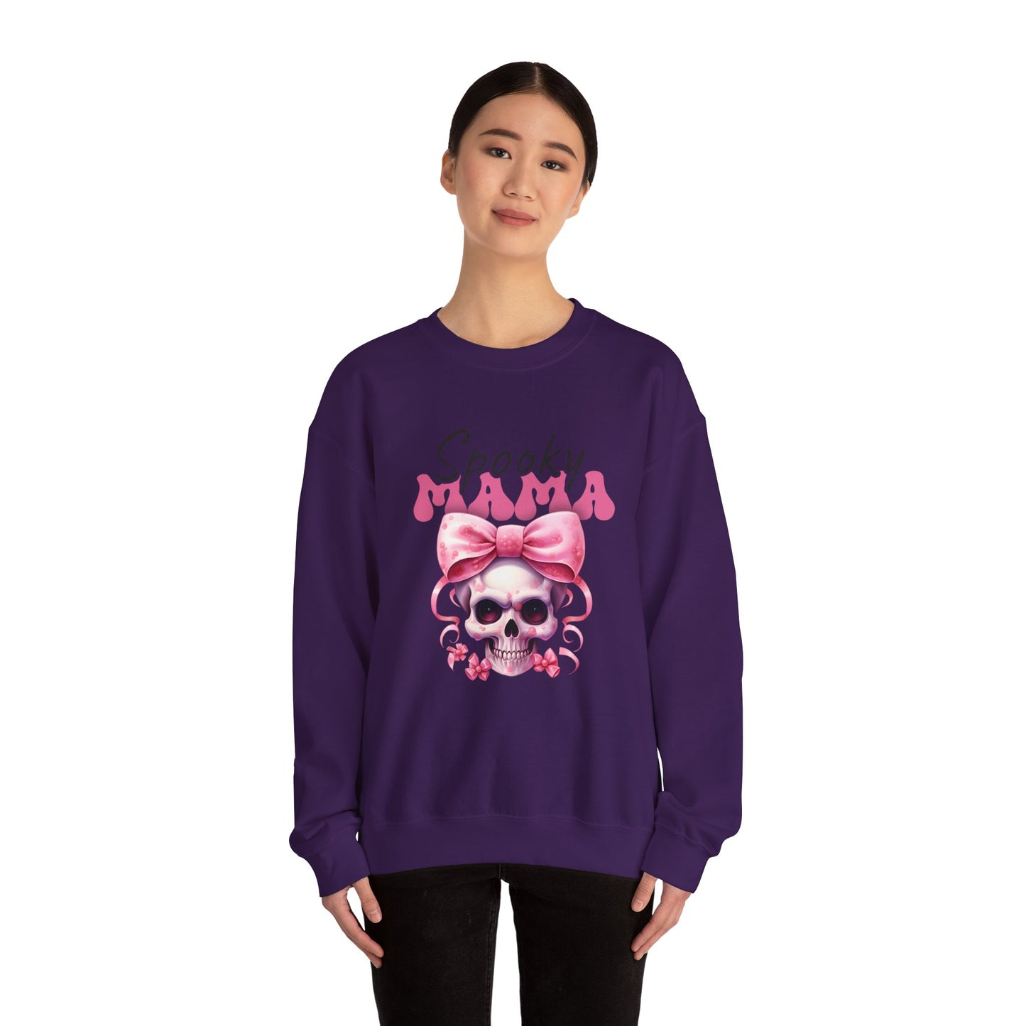 Spooky Mama Sweatshirt Halloween Sweater Retro Spooky Mom Sweat Spooky Season Halloween Apparel Halloween Mama Fall Crewneck Mom Life Gift